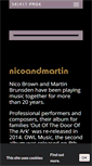 Mobile Screenshot of nicoandmartin.com